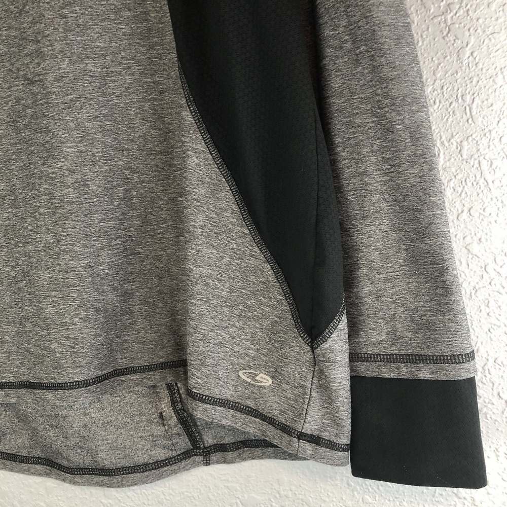 Champion Womens Shirt XXL Gray 1/4 Zip Pullover Long Sleeve Athletic Top - Picture 4 of 10